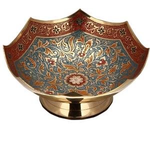 Bol à dessert en métal de haute qualité, forme arrondie, design peint à la main, vaisselle pour la restauration, service de restaurant - Product Image 3