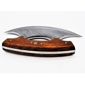 Cuchillos Ulu de Acero de Damasco Hechos a Mano de Primera Calidad, Cuchillos Ulu de Acero de Damasco con Hoja Oscilante, Cuchillos Ulu de Acero de Damasco con Agarre Ergonómico - Product Image 5