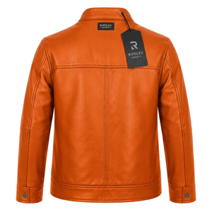 Veste en cuir tendance pour enfants, conçue pour le confort, la durabilité et un style confiant, idéale pour les tenues décontractées et les activités de plein air. - Product Image 4