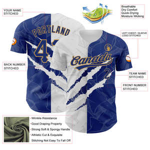 เสื้อเบสบอลโพลีเอสเตอร์แบบซับลิเมชั่นที่ปรับแต่งได้ สีสันตามสั่งสำหรับเยาวชนและผู้ใหญ่-พอดีตัวสำหรับนักเบสบอลมืออาชีพ - Product Image 4