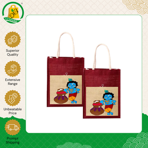 Nueva Llegada de Bolsas de Yute Ecológicas de Alta Calidad, con Diseño Personalizado Impreso, Asas de Cuerda Acolchadas, Bolsa de Compras - Product Image 2