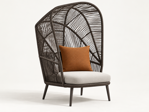 Ensemble de canapés d'extérieur modernes en rotin, résistant aux UV, en osier PE, avec coussins imperméables - Product Image 5