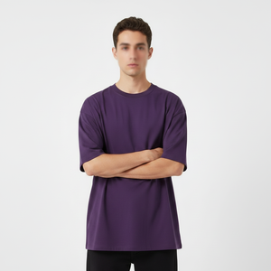 เสื้อยืดผู้ชายผ้าฝ้าย100% คอตตอนแห้งเร็วระบายอากาศได้ดีใส่ในฤดูร้อน - Product Image 4
