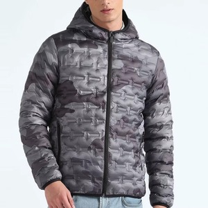 Chaqueta de Plumón para Hombre, Estilo Moderno, Diseño Único, para Uso en Exteriores, Talla Regular, Chaqueta Acolchada - Product Image 1