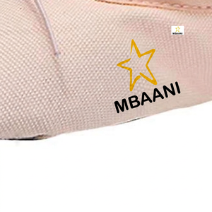 Zapatos de ballet suaves MBAANI para mujer, calzado plano de lona para entrenamiento de baile con correas elásticas y suela de goma - Product Image 6