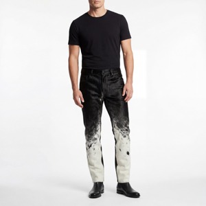 <b>Mens</b> Cowhide <b>Leather</b> Straight Canvas Casual Pants Premium <b>Trousers</b> Modern Everyday Wear Private Label Factory Direct OEM - Product Image 5