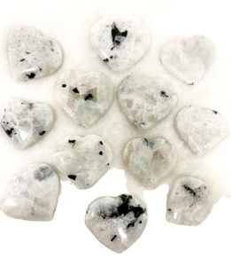 เรนโบว์มูนสโตนพองหัวใจมินิ1นิ้วหัวใจกระเป๋ามินิอ้วนหัวใจคริสตัลอัตราโรงงานโดยตรง - Product Image 1