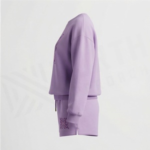 2 Piece High Quality Formal Solid Knee Home Wear Suit Short Sleeve T-Shirt Shorts <b>Twin</b> <b>Set</b> for Women Polyester/Cotton - Product Image 3