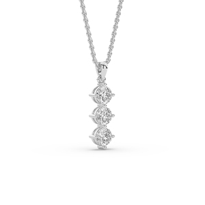 Colgante de Diamante Cultivado en Laboratorio con Certificación IGI, Corte Redondo de 1 Quilate, Plata 925, Estilo Único, Ligero, Corte Brillante, Joyería Fina para Boda - Product Image 2