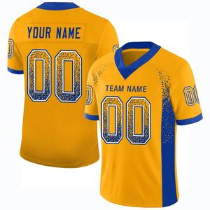 เสื้อฟุตบอลแบบซับลิเมชั่นสั่งทำพิเศษ สไตล์ลำลอง OEM ผ้าโพลีเอสเตอร์ฟลีซ 100% พิมพ์ชื่อทีมและหมายเลข - Product Image 2