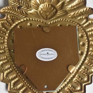 Decoraciones de latón hechas a mano con diseño de Sagrado Corazón, adorno colgante tradicional para decoración del hogar, sala de estar, San Valentín - Product Image 4