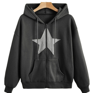 เสื้อฮู้ดดี้ทรงยาวแบบดิสเทรส โอเวอร์ไซส์ สีซีดจาง แต่งขอบดิบ ให้ลุคสตรีทแวร์สุดสบาย - Product Image 1