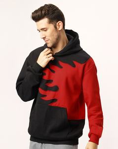 Sweat à capuche oversize confortable pour homme automne-hiver avec logo brodé – Tricoté, chaud, 100 % coton, teint uni - Product Image 4