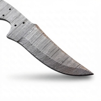 Lame de couteau en acier Damas faite à la main, pleine longueur, qualité industrielle, pour la fabrication de couteaux de chasse, de camping et de dépecage DIY - Vente en gros