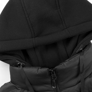 OEM Custom Men Plus Size Winter Quilted <b>Jacket</b> Waterproof Windbreaker Zipper Hoodie Embroidered Casual Snow Wear puffer hiking - Product Image 6