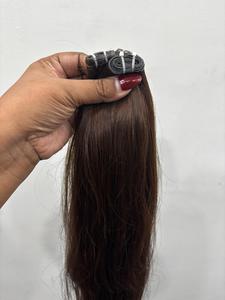 Extensions de cheveux naturels ondulés et raides, extensions de cheveux humains légers et écologiques, lot en vrac - Product Image 2