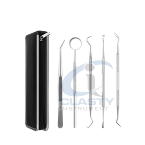 Juego de instrumentos dentales de acero inoxidable, kit de limpieza bucal, sonda, pinzas, instrumentos quirúrgicos dentales - Product Image 5