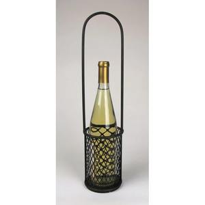 Porte-bouteilles à vin pliable en fil métallique robuste et écologique, capacité 3L, idéal pour offrir, exposer ou pour les fêtes - Product Image 1