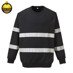 Sweat-shirt d'hiver pour homme avec logo personnalisé, 100% polyester, vêtements de sécurité réfléchissants, sweat-shirt à capuche à haute visibilité - Product Image 2