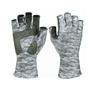 Customized Wholesale Outdoor Fingerless UV50+ <b>Sun</b> Protection Breathable Non-Slip Polyester Hook Loop Closure Lightweight All - Product Image 2
