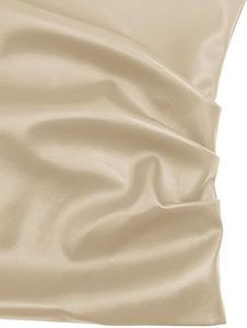 Top Corto de Piel Sintética para Mujer, Estilo Coreano, Fabricante OEM, Logotipo Personalizado, Sin Mangas, a la Moda - Product Image 4