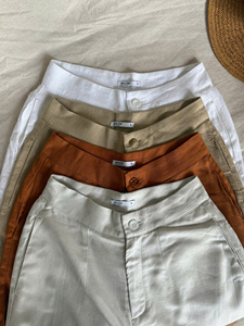 Pantalones de viscosa mezclada LINEN, que no se decoloran ni se encogen, de fabricante vietnamita, fábrica OEM ODM, ropa al por mayor - Product Image 5