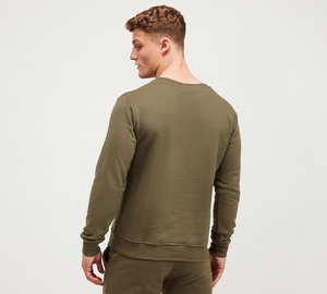 Solid Color 100% Cotton <b>Pullover</b> Hoodies for <b>Men</b> Women O-Neck Sweatshirt Embroidered 3D Printed Logo for Winter Autumn - Product Image 3