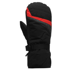 Mitaines de ski noires d'hiver, longueur poignet, style sportif, doublure en fausse fourrure, matière polyester - Product Image 3