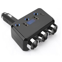 Convertisseur de batterie de voiture 300W 12V vers 220V avec affichage numérique, allume-cigare solaire pour voiture, chargeur de voiture haute puissance, modification