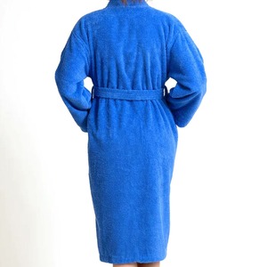 <b>Women</b> Bath Robe Winter <b>Fluffy</b> Plush Ladies Hooded <b>Dressing</b> Solid Color <b>Gown</b> Warm Bathrobe Female Home Clothing - Product Image 4