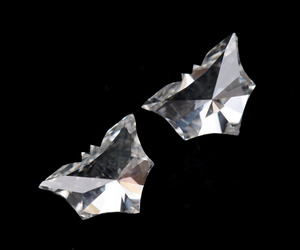 OM GEMS - Par de diamantes cultivados en laboratorio, corte personalizado de 3.08 CT, CVD/HPHT, corte de murciélago, VVS-VS, perforados con láser, sueltos, para joyería - Product Image 5