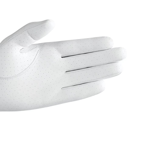 Gant de golf en cuir véritable blanc, main droite, antidérapant, à enfiler, unisexe, fabriqué au Pakistan - Product Image 4