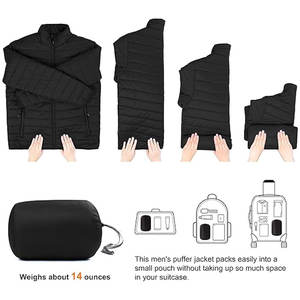 Chaqueta Acolchada Personalizada para Hombre, Marca OEM, Impresión por Serigrafía y Bordado, Ligera, Resistente al Agua, para la Nieve - Product Image 6