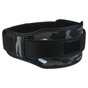 Camo gris 5.5 pouces soutien lombaire arrière EVA Gym ceinture de musculation pour l'entraînement physique EVA néoprène rembourré Double ceinture de renfort - Product Image 1