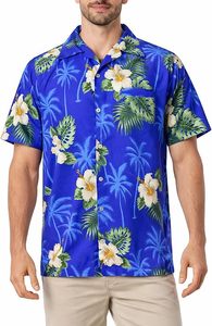 Camisas hawaianas con estampado de flores, ropa informal de manga corta, suministro al por mayor, OEM, nuevo diseño, de la India - Product Image 2