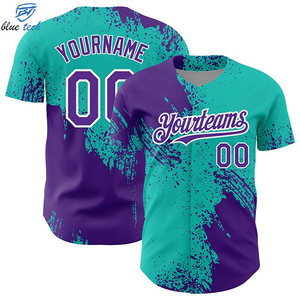 Baseball Jersey Custom Design Sportswear Training Match Premium 100% Polyester Heat-Transfer Printed Team Jerseys Custom Short - Product Image 5