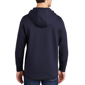 Sudadera con capucha y bolsillo con cremallera para hombre – Azul marino - Product Image 3