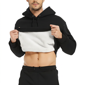 Sweat à capuche Sherpa épais et surdimensionné personnalisé, vierge, de haute qualité, lourd, pour l'hiver, avec impression numérique pour homme - Product Image 3