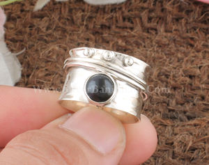 Anillo de Lujo para Hombre en Plata de Ley 925 con Amatista en Engaste Biselado, Gema Natural, Estilo Sello Turco, Hecho a Mano, Joyería Árabe Vintage - Product Image 6