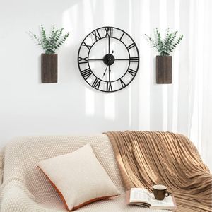 Set di 2 Vasi Intelligenti da Parete in Legno con Eucalipto Artificiale, Piante Finte Stile Rustico per Camera da Letto e Soggiorno - Product Image 3
