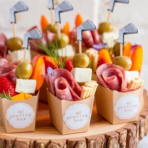 Set di 100 Spiedini Decorativi in Bambù da 4,7 Pollici per Cocktail, Antipasti, Bevande, Frutta, Sandwich e Decorazioni per Feste - Product Image 4