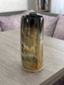High Quality Natural Buffalo Horn <b>Mug</b> With Handle High Quality for Beer Wine Mead Ale/Drinking Horn Tankard - Product Image 2