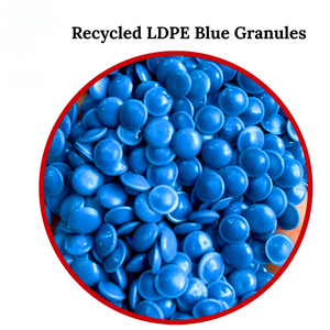 เม็ดพลาสติก LDPE สีน้ำเงินรีไซเคิล เกรดสำหรับฉีดขึ้นรูป ทนแรงกระแทกสูง เรซินอเนกประสงค์ - Product Image 6