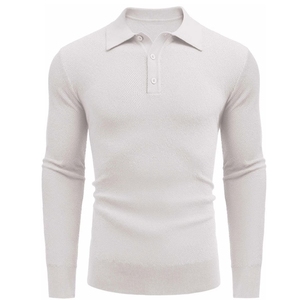 เสื้อโปโลแขนยาวพรีเมียมสำหรับผู้ชาย ผ้าฝ้าย รับทำแบรนด์ตามสั่ง - Product Image 5