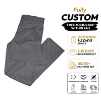 Pantalon de baseball unisexe personnalisé, coupe ajustée, antibactérien, évacuant l'humidité, avec fermeture éclair, 100 % polyester, taille élastique, sublimé uni