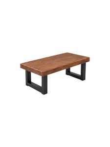 Modern Minimalist Solid Wood <b>Coffee</b> <b>Table</b> With <b>Metal</b> <b>Legs</b> Living for Room Furniture Handmade Solid Top - Product Image 2