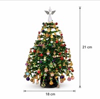 Kit de Décorations de Noël Créatives DIY Faites à la Main : Jouets de Couture et de Tissage, Lumières LED, Peinture sur Verre, String Art avec Motif Élan