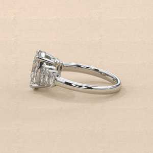 Authentic Moissanite 6x8MM Oval Cut 7 Stone Halo <b>Ring</b> <b>925</b> <b>Silver</b> Fine Fully Eternity Band Gift For Anniversary Party - Product Image 3