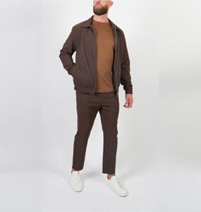 Conjunto Deportivo Personalizado para Hombre de 2 Piezas, Estilo Casual Elegante, Cintura Elástica, Chaqueta Ligera con Elasticidad en 4 Direcciones y Pantalones Deportivos - Product Image 3
