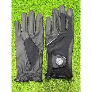 Dressage <b>Equestrian</b> Riding Gloves Summer Unisex Polyester Spandex Stretch Fabric Digital Synthetic Leather Reinforced Fingers - Product Image 1